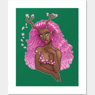 Cherry Blossom Dryad Posters and Art